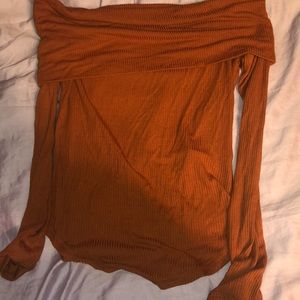 Off the Shoulder Knit Top